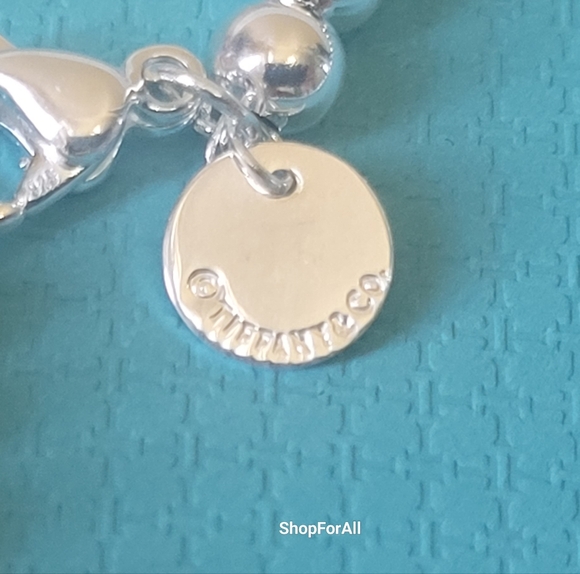Tiffany & Co. Silver Bead Bracelet heart Tag - Picture 8 of 16